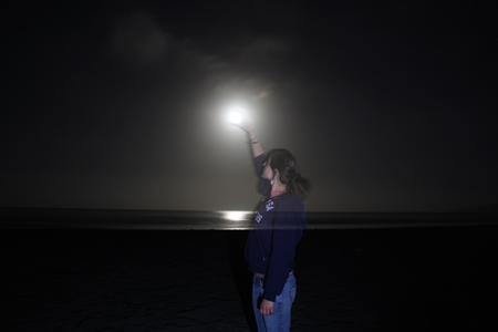 Briona holding the Moon