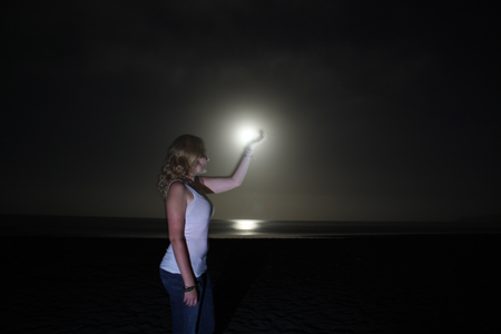 KC holding the Moon